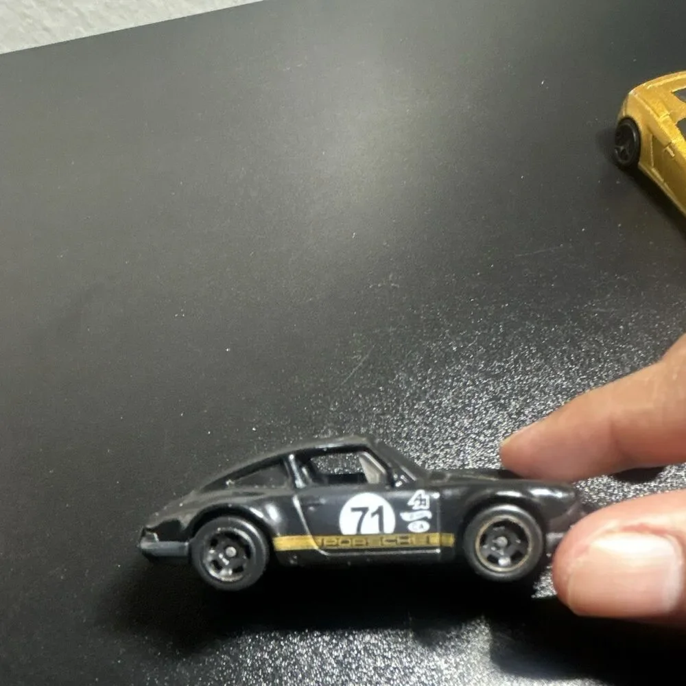 5-Piece Diecast Toy Car Lot - Blue Yellow Black Gold Silver Vehicles